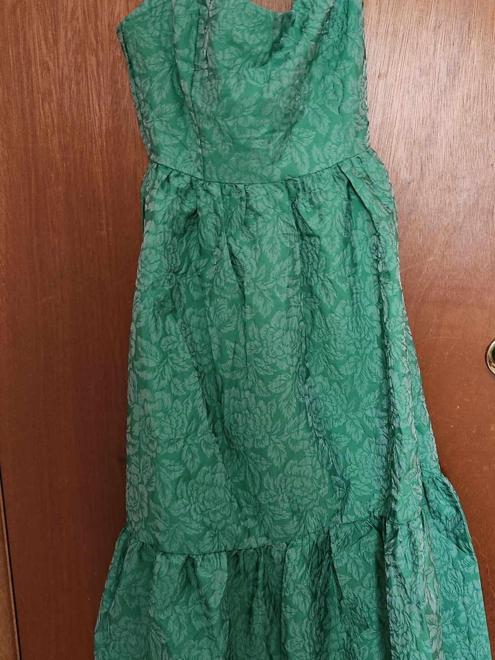 Lulus Green Floral Straps  Mefi  Dress